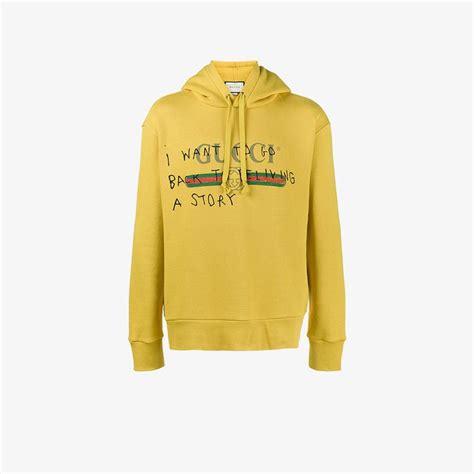 fake yellow gucci hoodie